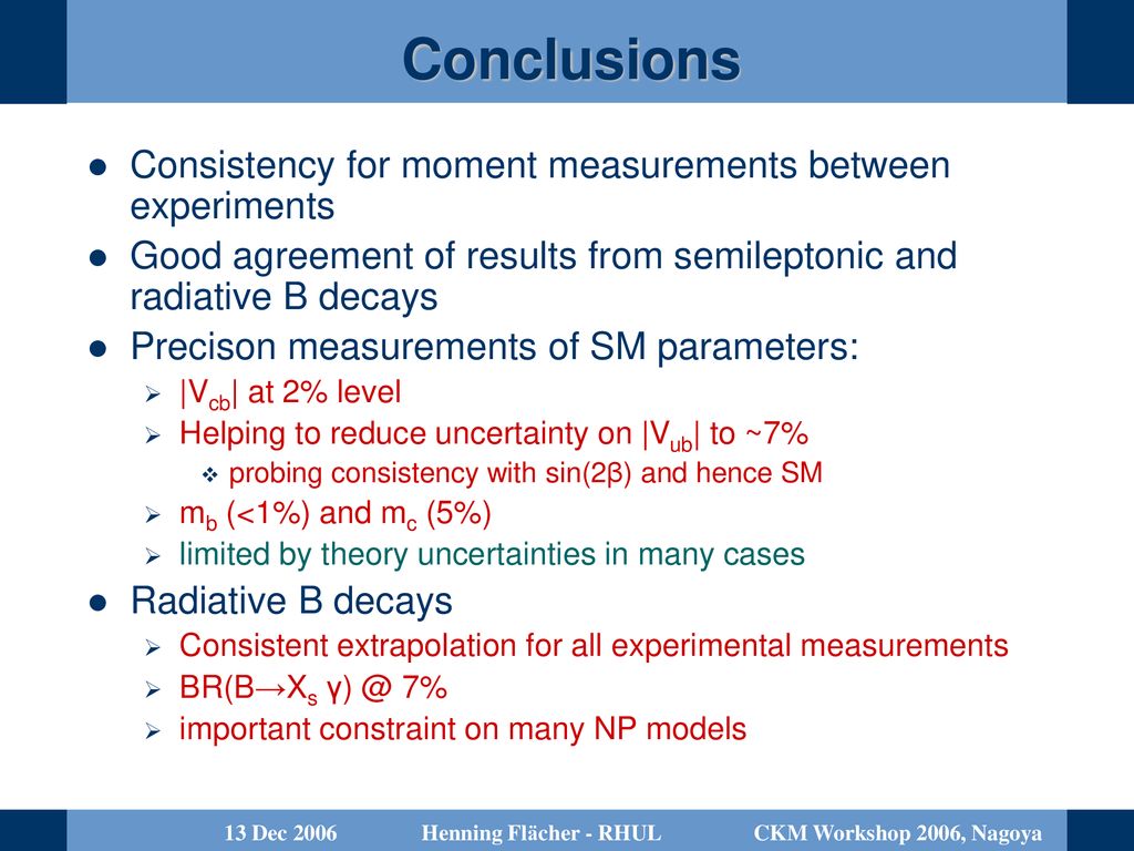 Determination Of Vcb Mb And Mc From Inclusive B Decay Distributions